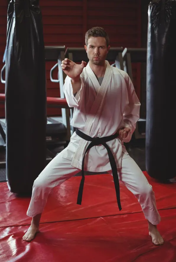 Our adult karate classes blend traditional martial arts with modern self-defense techniques, helping adults build self-control, self-discipline, and mental clarity while working toward their fitness goals and overall well-being.
